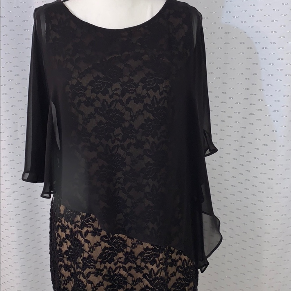 🌟Host Pick✨Connected Lace & Chiffon Popover Dress - Picture 2 of 10